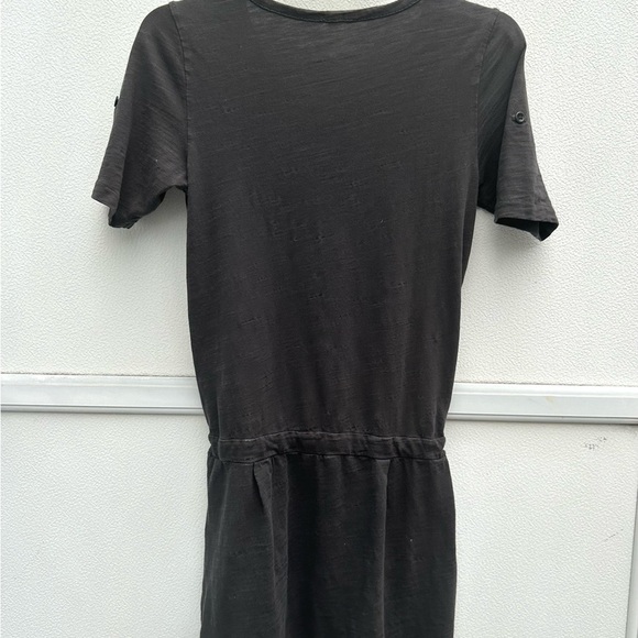 J Crew shirt dress sz XS grey Henley pullover 100% cotton short sleeve casual - Picture 6 of 9